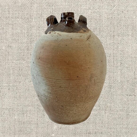 19c French Provincial Stoneware Olive Oil Jug - Picture 1 of 5